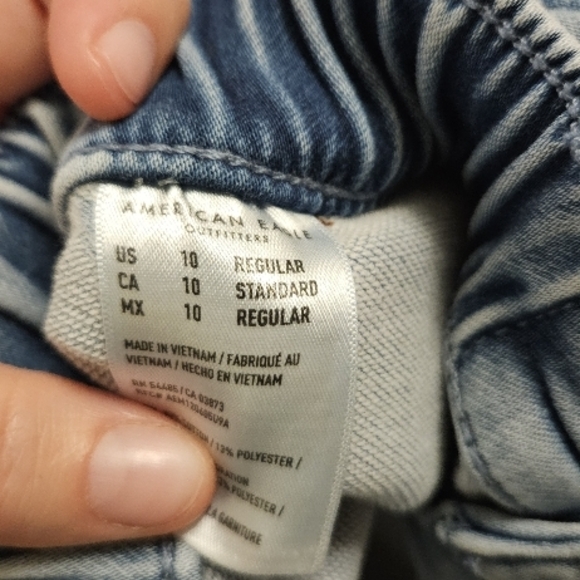 American Eagle Denim Drawstring Pants - Picture 2 of 5